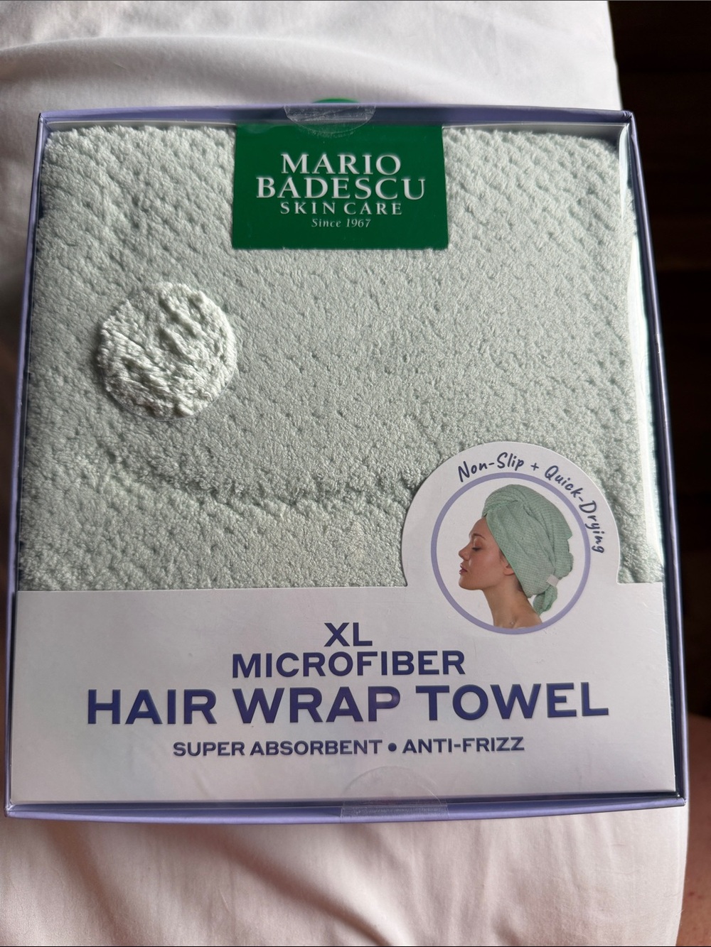 Mario Badescu XL Microfiber Hair Wrap Towel - Mint Green